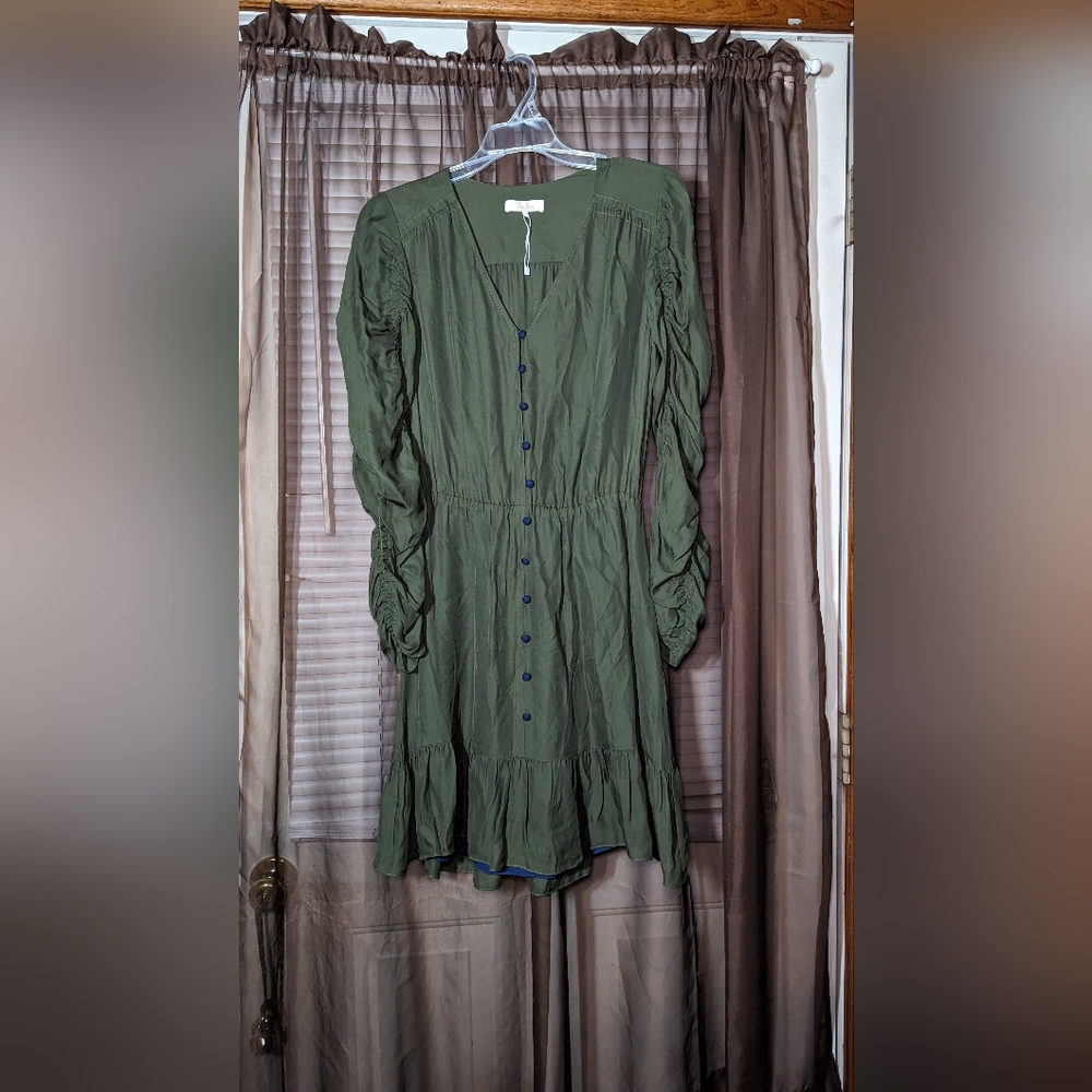 NWOT Parker Dress sz Small Green/blue